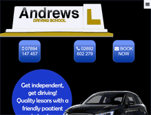 Tablet Screenshot of andrews-driving-school.com